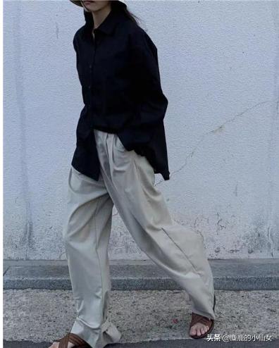 女士黑色衬衣怎么搭配(图13)