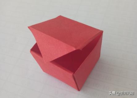 折纸——带盖的盒子折法