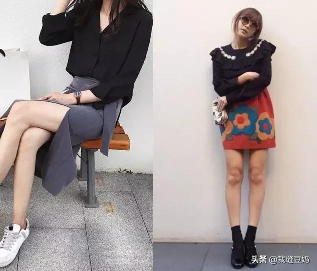 女士黑色衬衣怎么搭配(图42)