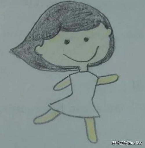 女孩卡通图片（卡通人物女孩彩色简笔画怎么画？）