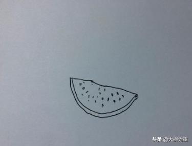 小兔吃西瓜该怎么画图片(图4)