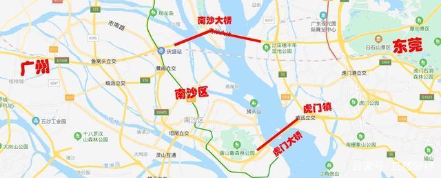 虎门地图(虎门大桥与南沙大桥哪个更长)