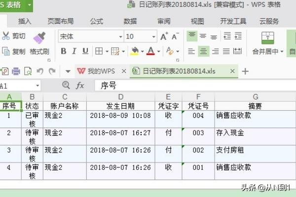 出纳现金日记账表格，出纳现金日记账表格模板