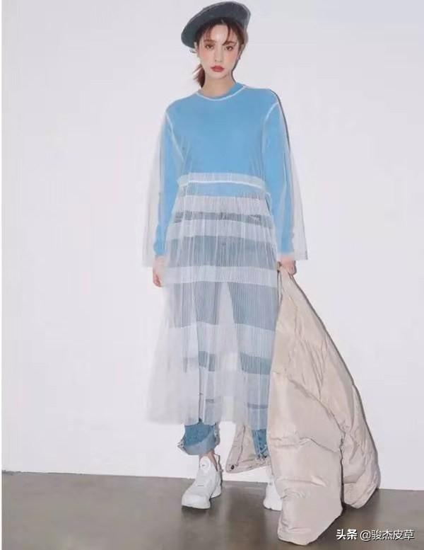 纱裙最时尚搭配图片女(图7)