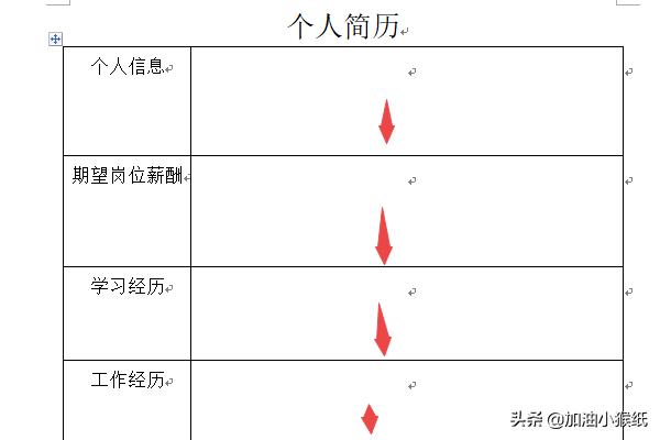 個人簡歷空表格下載-個人簡歷表格空白表電子版