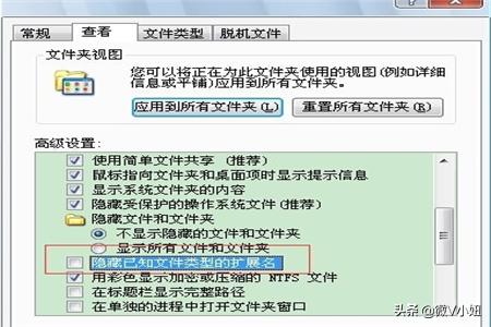 文件扩展名被隐藏了怎么恢复