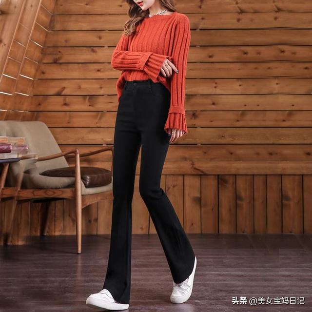 喇叭裤怎么搭配上衣和鞋子(图7)