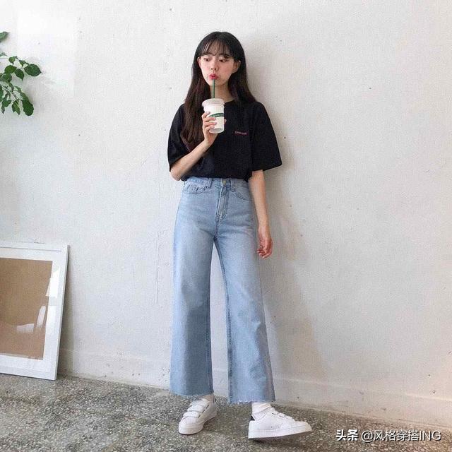 牛仔裤腿裤怎么搭配好(图2)