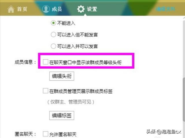 如何在qq群聊天对话框中显示和修改成员等级