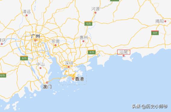 常在广州深圳看到潮汕两个字，可这潮汕在地图并没有，他们究竟是不是潮州汕头人呢？：汕尾地图
