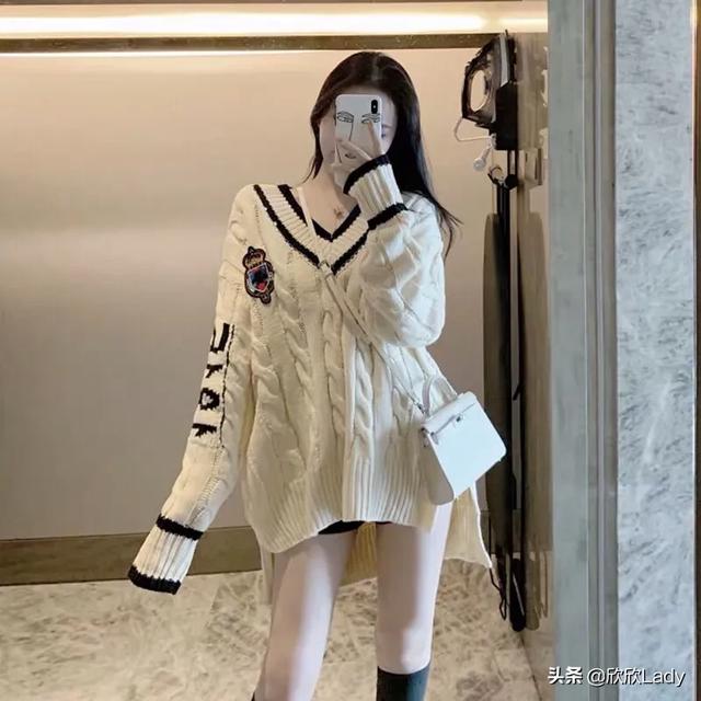 慵懒风毛衣外套如何搭配(图17)