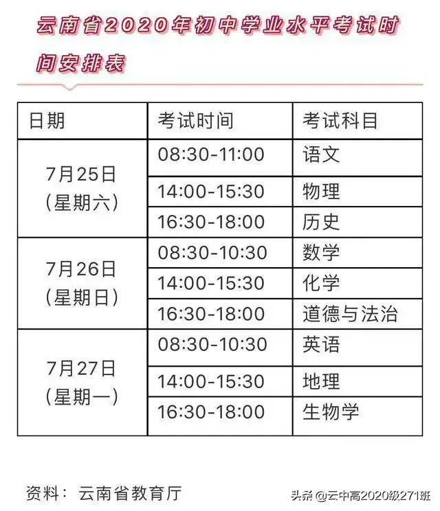 023年昭通市的中考时间，云南昭通中考体育时间2021具体时间"