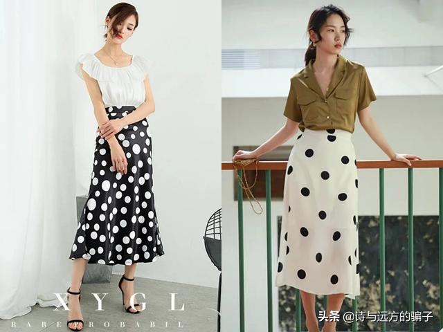 [波点衬衫]波点半身裙搭配攻略？