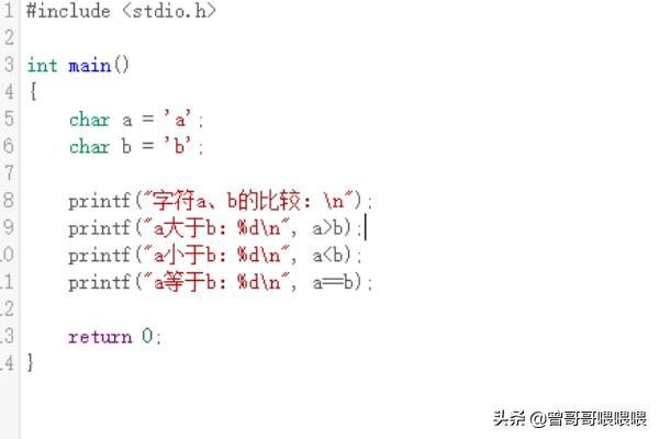 c语言如何比较字符大小？c语言字母大小比较？