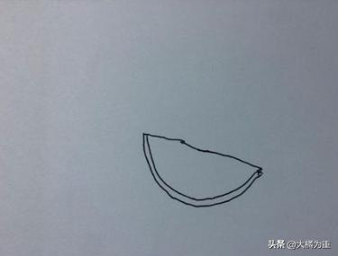 小兔吃西瓜该怎么画图片(图3)
