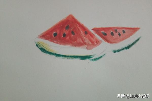 农民吃西瓜怎么画图片(图8)