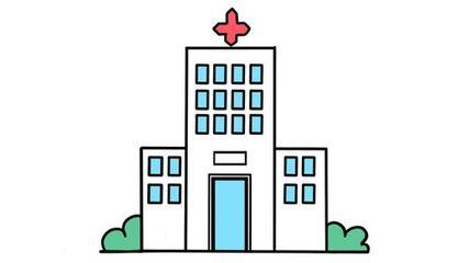 医院简笔画怎么画,中国钟南山爷爷简笔画图片儿童?_68办公素材网