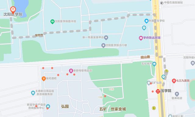 沈阳医学院校内地图图片