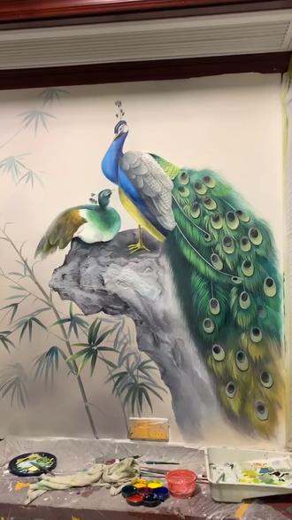 猜猜我画了几天#壁画师佳佳