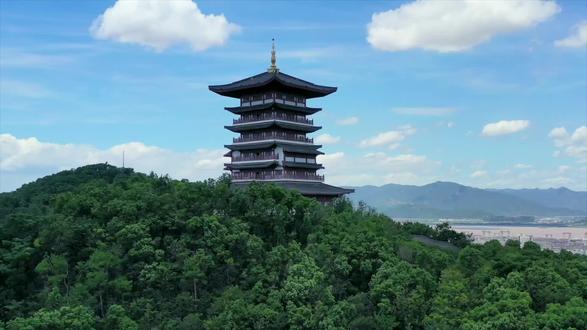 第26集 | 与白云阁齐舞,观椒城车水马龙 #台州 #椒江 #白云阁 #航拍